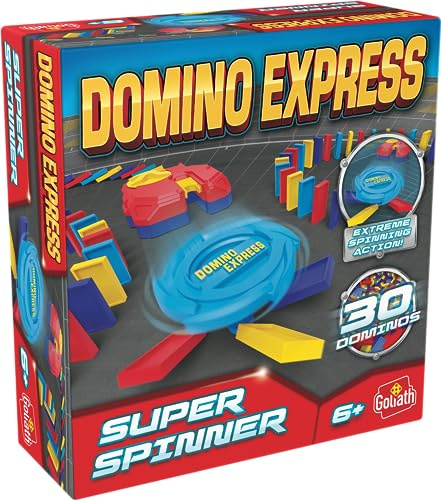 Domino Express Stunt Spinner, Konstruktionsspielzeug für Kinder ab 6 Jahren, Domino Spiel mit 30 Steinen