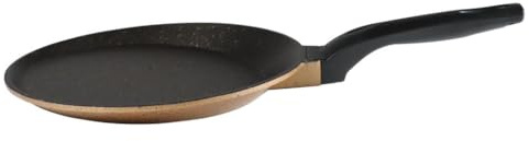 serenk Dosa Pan antiaderente, Tava Roti, Padella per crêpe da 20,3 cm, padella antiaderente per uova antiaderente, rivestimento in granito, padella piatta con manico che mantiene il freddo, lavabile