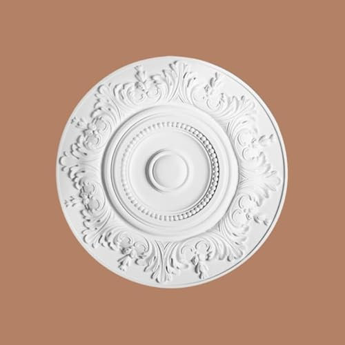 Cimaises Et Plus - Rosace plafond Cimaises et plus R100 - ø 47cm - moulure décorative polyuréthane