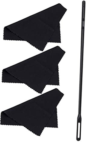 COSMEVIVI Flötenreinigungsset Mit Stab Und Reinigungstüchern Leicht Langlebig Für Flöte Klarinette Saxophon Blasinstrumente