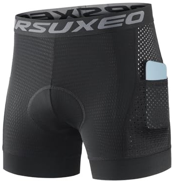 ARSUXEO Vadderade cykelshorts män vägcykel MTB shorts dyna underkläder andas med fickor 005G