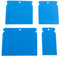 WOLMIK Putty Knives - 4 PCS Plastic Filler Applicator Kit, Multipurpose Filling and Scraping Knife Set for Smoothing Surfaces, Filling, Skimming and Gently Scraping Surfaces - Size 47, 71, 95, 115MM