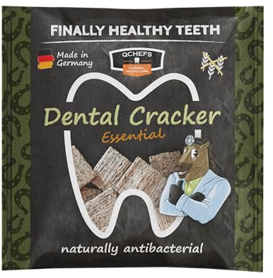 QCHEFS Galleta de cepillo de dientes esencial cuidado dental caballo sarro mal aliento | Cuidado dental contra el sarro y el mal aliento, cabaldeleckerlis naturales sin azúcar para limpiar los dientes