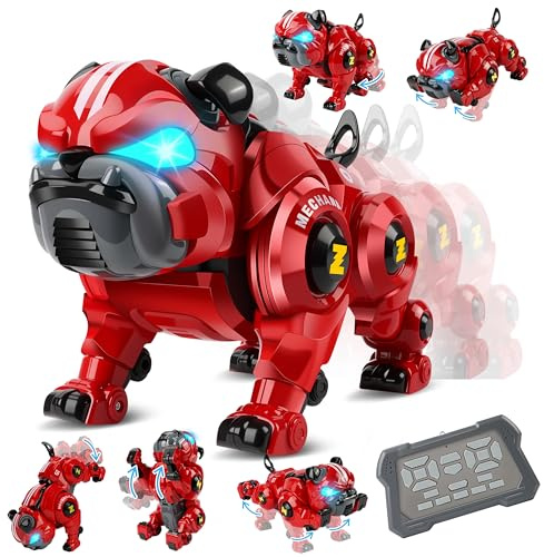 Aragallant Cane Robot Giocattolo per Bambini 6 7 8 9 Anni, RC Robot Cane Telecomandati Programmabile Interattivo, Gesture Sensing con Cantando Balla, Regalo Compleanno Natale per Bambini