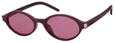 JOOX Gafas de sol ovaladas retro mujer, estilo vintage Y2K con lentes de protección UV400