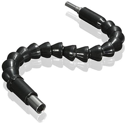 Ausla Prolunga Flessibile per Avvitatore, Albero Universale 290mm con Attacco Esagonale 1/4 (6,35mm), Adattatore Angolato Professionale