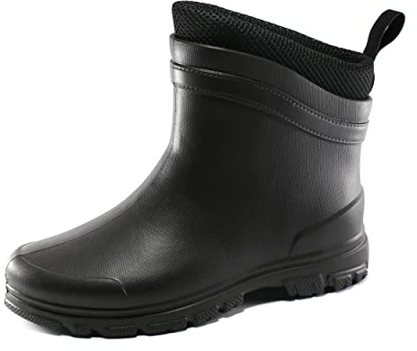 Realpaks Bottes Courtes pour Hommes ETBM-11 VS8 - Bottes en Caoutchouc pour Hommes Noir_42