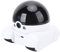 Robot Camera sobre Ruedas 1080p Lente Dual, Cámara de Seguridad Móvil de 2MP de 2MP con Conversación de 2 Vías y Seguimiento Automático, Control de Control Remoto 360 °, para