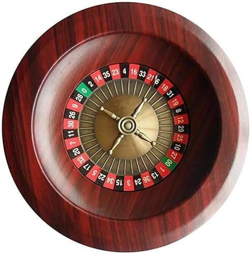 NobesOnbet Set di Roulette da Casinò di Lusso in Legno da 12 Pollici, Set di Roulette Professionale, Oggetti da Tavolo, con 2 Palline, Essenziale per Le Serate di Gioco