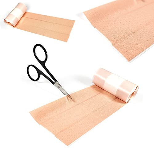 Setablu Cerotto in Striscia Elastico per Articolazioni, con Clorexidina, Ipoallergenico Anatomico, Traspirante e Resistente all’acqua, per gomito, ginocchio 50x6 cm Cerotti Ritagliabili