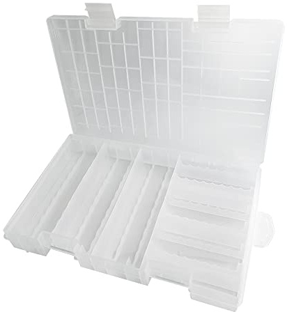 WYAN 1 pcs Battery Organiser Storage Case,suitable for storing batteries