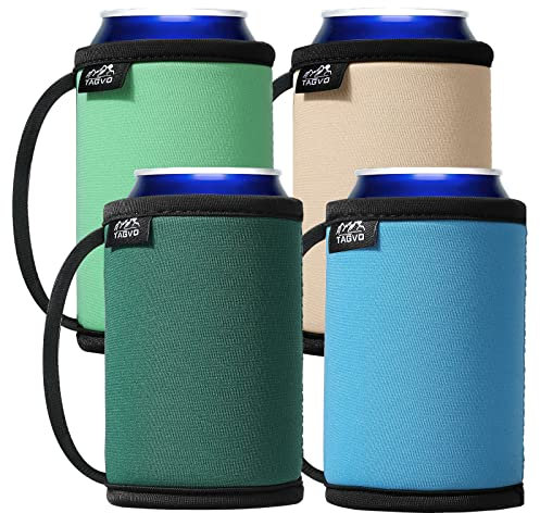 TAGVO Raffredd a bottiglie, Manicotto di Birra Confezione da 3, Bottiglia di Birra Dispositivo di Raffreddamento, Manicotti isolanti per bottiglie di birra in neoprene con Cordino Bordi in Tessuto