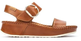 Pikolinos Marina Sandalias Cuña Mujer | en Cuero | Cierre Adherente | Talla EU 35-42 en Color Marrón