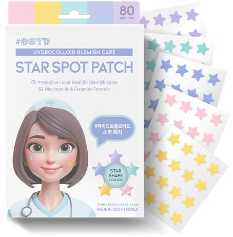 #OOTD Star Spot Patch – Imperfection patch, ideal for reducing the visibility of pimples and blemishes, with active ingredients that soothe the skin and promote quick recovery.