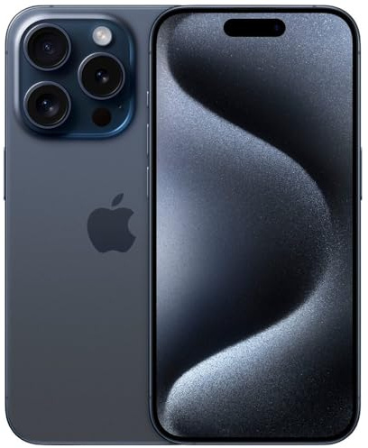 Apple iPhone 15 Pro Max, 512GB, Blue Titanium - Unlocked (Renewed)