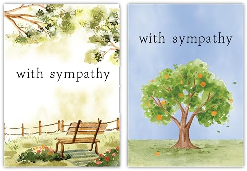 Pack of 30 Sympathy/Bereavement Cards. 2 Designs. With Envelopes