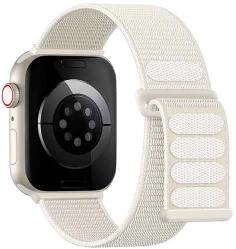 Lenrao Nylonsportarmband kompatibelt med Apple Watch-armband 38/40/41/42/44/45/46/49 mm, för kvinnor och män för iWatch Series 11/10/9/8/7/6/5/4/Ultra SE 3/2/1