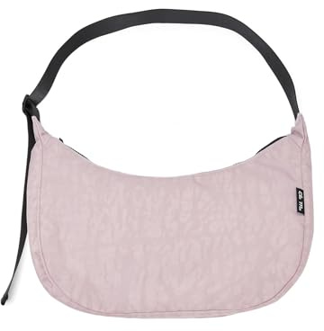 Ela Mo® Crossbody Moon Bag [6L VOLUMEN] - Nachhaltige Halbmond Tasche für Damen aus recyceltem PET - Leichte Umhängetasche für Alltag, Reisen & Freizeit - Halbrunde Crossbag Schultertasche (Lavender)