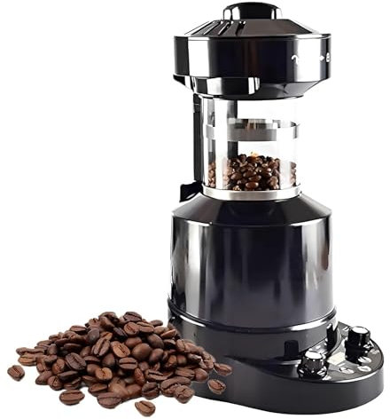 STWBHW Torréfacteur de Grains de café, torréfacteur de café, torréfacteur de Grains de café électrique Professionnel, Machine de torréfaction de café à air avec minuterie, Vitesse du Vent réglable