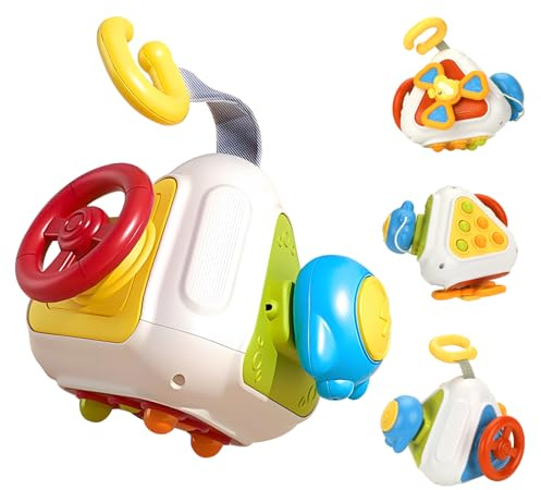 SHTALHST Montessori - Juguete para niños a partir de 1 año, Montessori UFO Cube, juguete de motricidad para bebé, juguete sensorial, juguete educativo de 1 a 3, juguetes de desarrollo temprano y