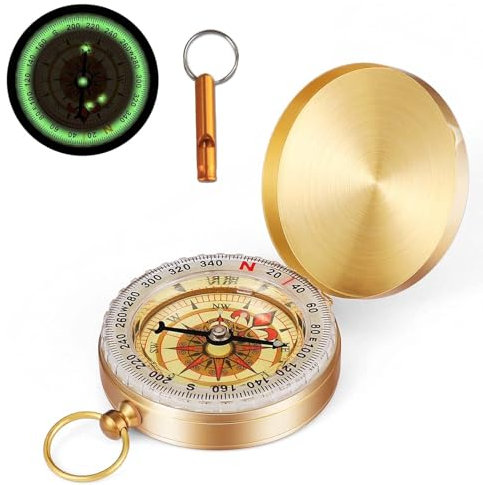Boussole, avec Un sifflet Boussole Randonnée, Multifonctionnel Équipement De Boussole De Survie pour Le Camping, La Randonnée, l'escalade, La Marche, Les Activités De Plein Air