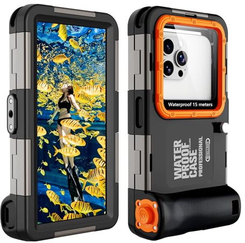 MKERED Custodia Impermeabile Smartphone IPX8 Porta custodia cellulare impermeabile 15m Subacquea compatible per iPhone 17 Air 16e 14 15 16 17 Pro 14 15 16 17 Pro max 14 Plus 12 13 Mini