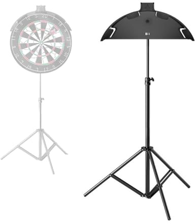 Dartboard Stand,Heavy Duty Foldable Dartboard Stand with Freestanding Tripod,Freestanding Portable Dart Board Stand,Easy To Assemble Stable Design Dart Board Stand Holder, Adjustable Height