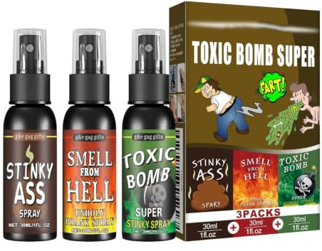 Stink Spray Extra Stark Extra Stark Portabel Skämt Leksak Stjärt Spray | Tokroliga Och Konstiga Leksaker för Pojkar Vuxna Skolor Halloween Kontor Fester April Skämt Resor