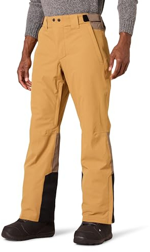 Amazon Essentials Pantalon de ski isotherme imperméable pour homme, bloc de couleurs noir et doré, taille S