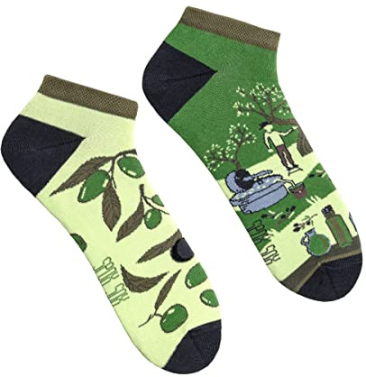 Spox Sox - calzini corti colorati e divertenti, calzini per sneaker fantasia e folli - regalo divertente,