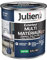 Julien Peinture Multi-Matériaux Satin en phase Aqueuse - Bois, Fer, Alu, PVC, Zinc, Acier galvanisé, brut ou peint - Bleu Cobalt 0,5 L