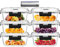 IUGHN Large 6-pack Glass Containers With Lids, 1200ml Glass Food Containers With Lids, Meal Prep Containers Glass, BPA Free Food Storage Containers With Lids Airtight, and 1 Cleaning Sponge