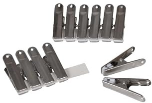 Homéa, Set di 12 mollette per biancheria in metallo, antimarca, 6,1 cm