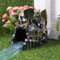 Dragon Gutter Guardian Fallrohr Outdoor Statue Garten Dekorative Fallrohr Erweiterung Statue Figur 7,6 x 10,2 cm Dachrinnenschutz für Regen Fallrohr Spritzblock Fallrohr Extender Umsteller (Grün)
