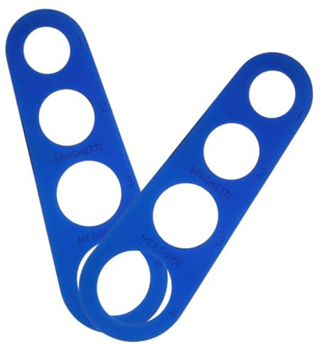 NUOBESTY Regla Para Pasta De 4 Orificios Medidor De Espaguetis y Fideos Accesorios Para Hacer Pasta Herramientas De Medición De Cocina