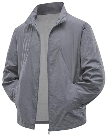 Blouson D'été Homme Ete Manteau Hiver Veste Blanche Bombers Mi Saison Habillé Coupe Vent Printemps Été Coton Blazer Imperméable pour Hommes Climatisée Vetement Cuir Légère Leger Aviateur Beige