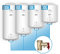 Aquamarin® Scaldabagno Elettrico - 80 litri, 220-240V, 1.5kW, Anticalcare, Temp Max. 75°C, Verticale, Serbatoio in Acciaio Smaltato, Bianco - Scalda Acqua, Boiler, Scaldino da Bagno