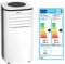 DIGIQUEST Climatizzatore portatile COMODO 9000BTU | 4 in 1: freddo, caldo, umidificatore e ventilatore (2.6kW e 2.0 kW) | 24h Timer | Modalità Notte | Salvaspazio [Classe energetica A]
