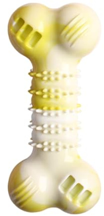 Kauspielzeug für Hund - Knochen, Welpen-Backenzahn, Hundezahnbürste, Kauknochenspielzeug | Kauzahnbürste für Hunde, für Welpen/mittlere und große Hunderassen, Kaufestes Hundespielzeug in Knochenform