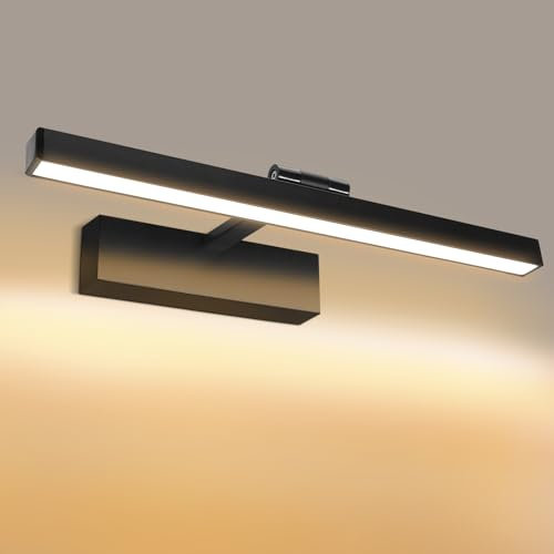 Luces De Espejo Para Baño, 40CM 800LM 9 W Aplique Espejo Interior LED luz Baño Lámpara, 100-265V Blanco Frio 30000K Lámpara LED de Pared IP44 Para Usar Como Maquillaje
