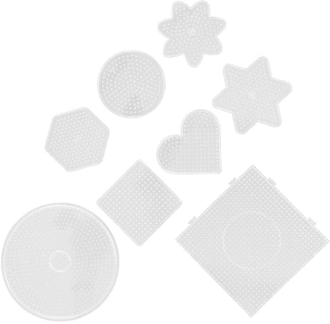 Gatuida 8pcs Pegboards for Craft Beads Fuse Beads Plates Board DIY Template for Boys and Girls Craft Project