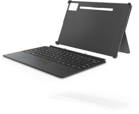 Lenovo Keyboard Pack for Idea Tab Pro, 2 in 1 Tablet Keyboard with Trackpad & Built in Kickstand, Pogo Pin Connection, Ergonomic Keys with 1.5mm Travel, Grey