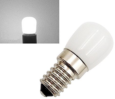 2 x 230 V 1,5 W E14 mini LED bianco lampada di ricambio per macchina da cucire, frigorifero, lampadina