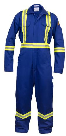 Hochsichtbarer Overall, feuerbeständig, 88 % C/12 % N, Größe XXL, Königsblau