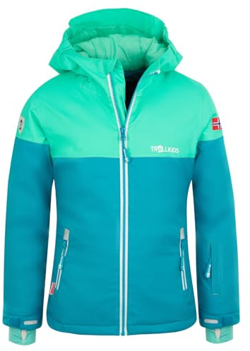 Trollkids Girls Hallingdal Jacket 116, Petrol