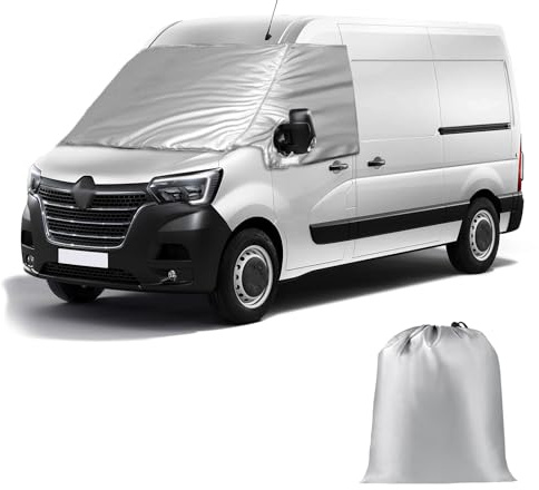Cubierta de Parabrisas Delantero Reemplazo para Renault Master 2010-2023, Pantalla Delantera de Coche Reemplazo para Opel Movano y Nissan NV400, Protección Solar