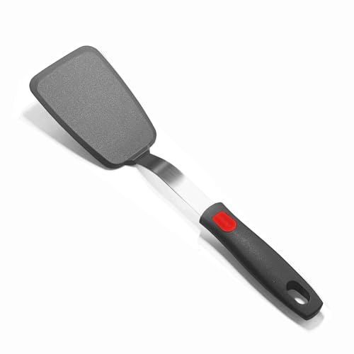 Silicone Spatulas Heat Resistant with Longer Handle, Spatula Turner for Nonstick Cookware, Flexible Kitchen Flipper, BPA Free & Dishwasher Safe