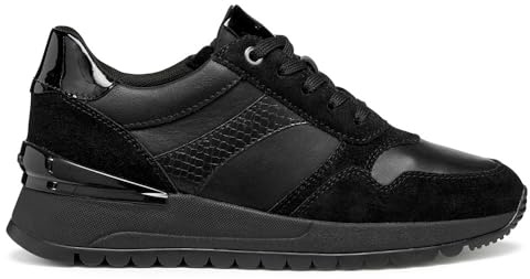 Geox Zapatillas D DESYA para Mujer, Color Negro, Talla 40 EU, Negro, 40 EU