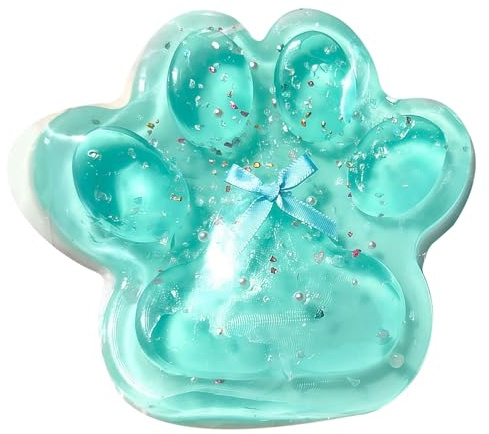 GWAWG Squishy Gigante pata de gato de cristal de juguete antiestrés, Squishy Kawaii suave descompresión, juguete sensorial lindo para niño adulto, Fidget Anti estrés regalo relajante 14 x 14 cm