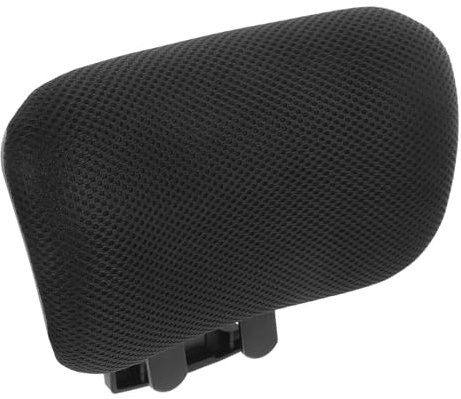 Yardenfun Supporto Poggiatesta Regolabile per Sedia da Ufficio e Computer Cuscino Imbottito Ergonomico per e Testa Rialzo Comfort con Clip Spesse Nero Facile Installazione e Ufficio